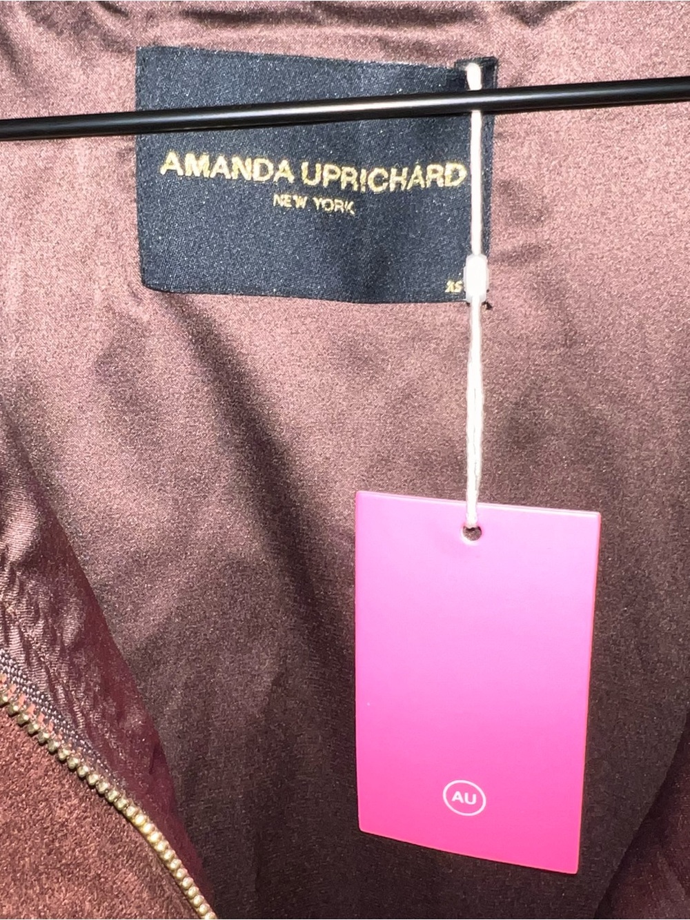 Amanda Uprichard Women's Vero Suede Bomber Jacket - Cocoa XS NWT - Picture 6 of 9
